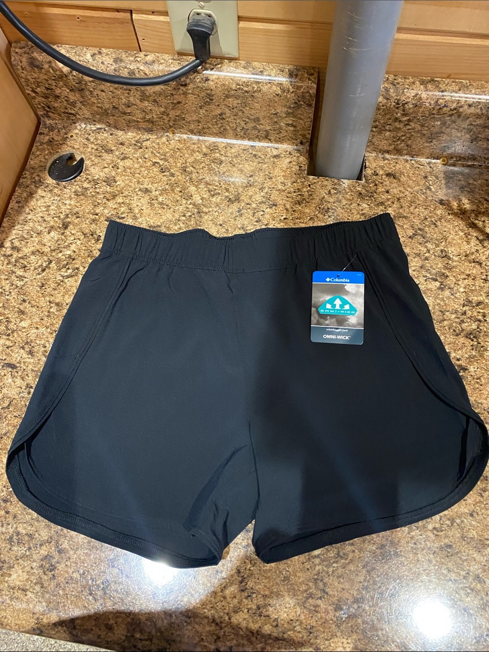 Columbia Girls Black Athletic Shorts - Omni-Wick